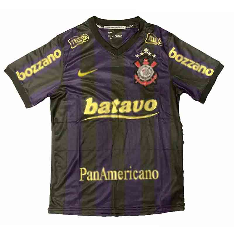 Camiseta Corinthians Negro/Púrpura Retro